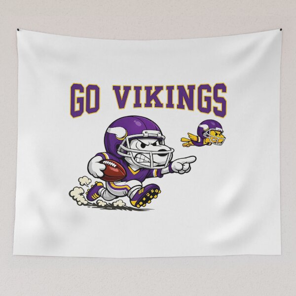 Item preview, Snoopy And Woodstock Minnesota Vikings Football designed and sold by JonathalIngham.