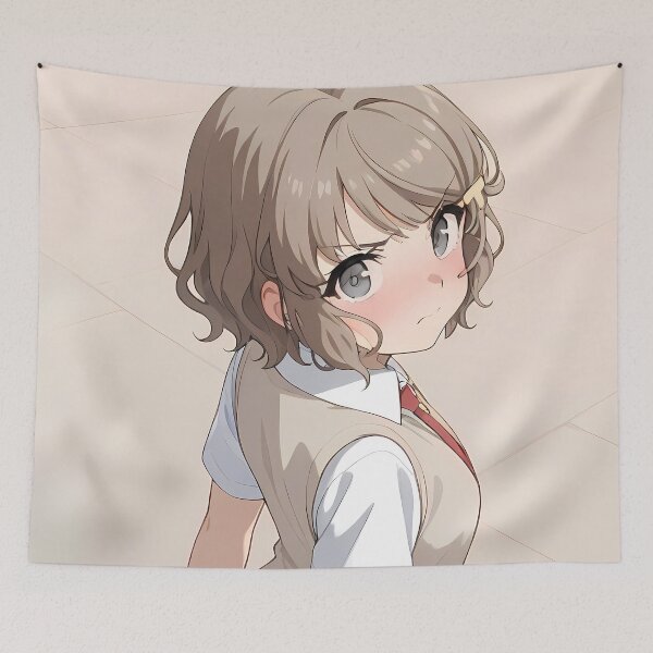 Item preview, Tomoe Koga Bunny Girl Senpai Anime Girl Waifu School Uniform designed and sold by riadjamai.