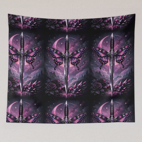 Item preview, The Butterfly Dagger | Ethereal Stiletto & Dark Romanticism Art designed and sold by Studio77-Gothic.