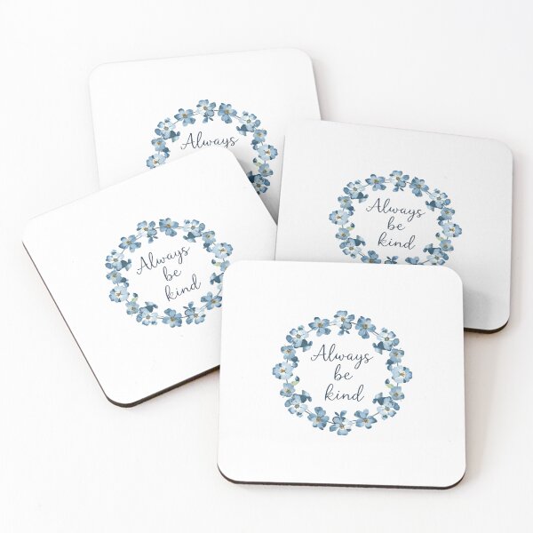 Item preview, Always be kind blue flowers designed and sold by uunaa.