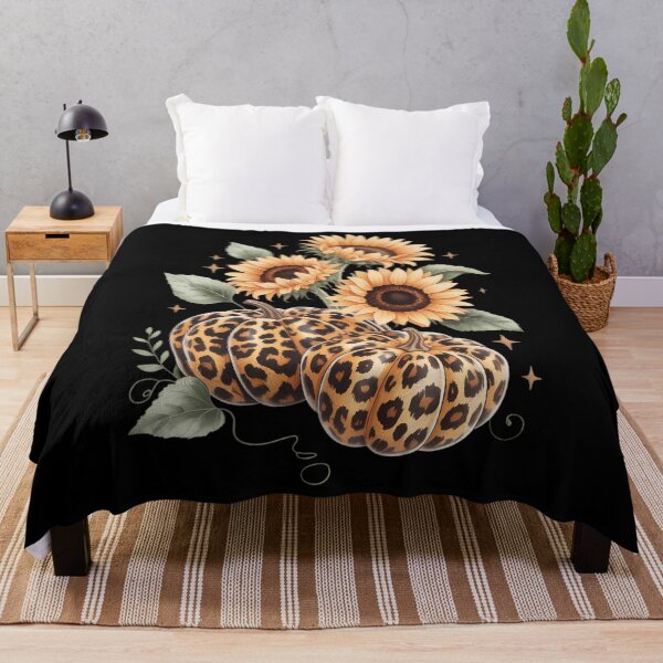 Item preview, Pumpkin Leopard Sunflower Fall Lover Autumn designed and sold by Moon-Ape.