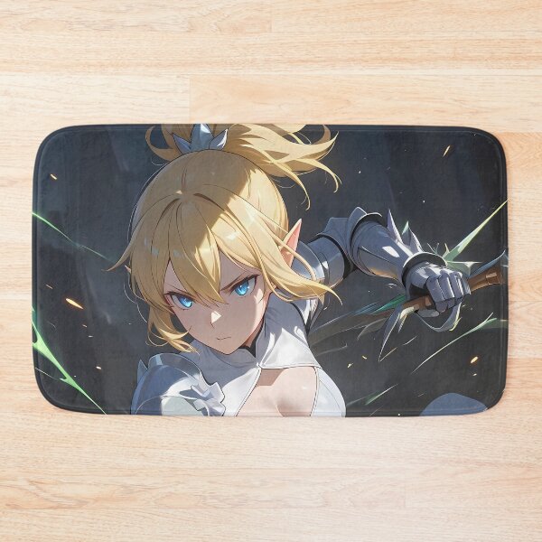 Item preview, Ryuu Lion Danmachi Anime Elf Warrior Combat Fantasy Green designed and sold by riadjamai.