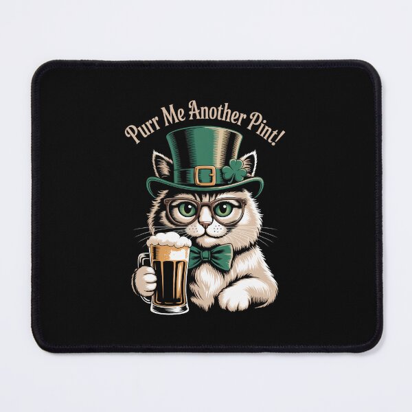 Item preview, Purr Me Another Cat St. Patrick's Day for Cat Lovers Beer Enthusiasts Irish Humor designed and sold by Moon-Ape.