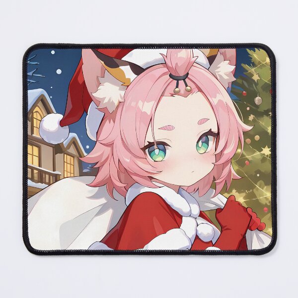 Item preview, Diona Genshin Impact Santa Dress Christmas Tree Winter Snow designed and sold by riadjamai.