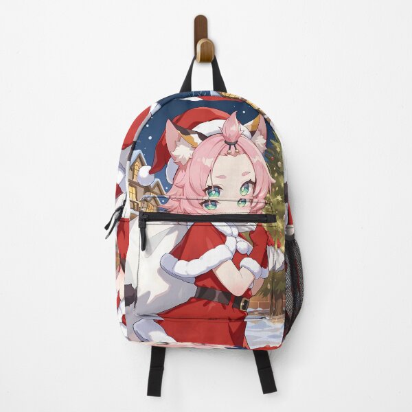 Item preview, Diona Genshin Impact Santa Dress Christmas Tree Winter Snow designed and sold by riadjamai.
