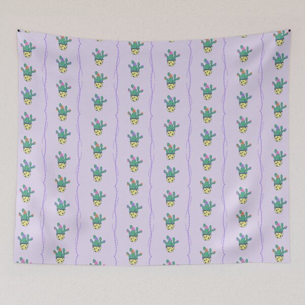 Item preview, Cute Pastel Cactus Seamless Pattern designed and sold by thanratdesign.