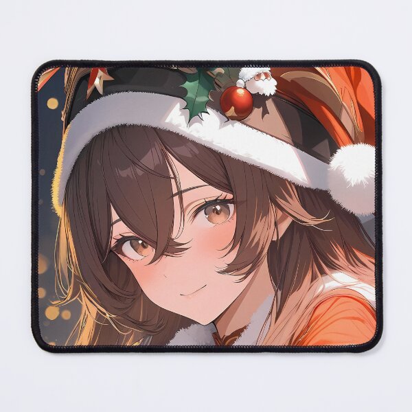 Item preview, Amber Genshin Impact Festive Holly Santa Hat Warm Glow Holiday designed and sold by riadjamai.