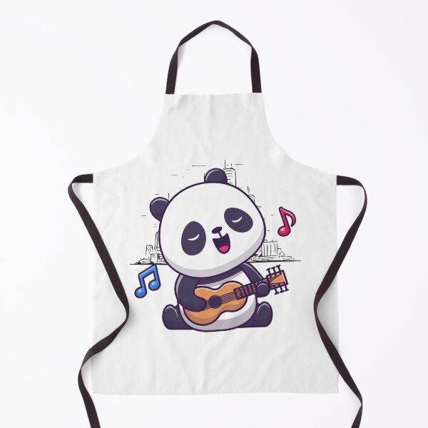 Item preview, Happy Panda Playing Guitar designed and sold by yuki-hana.