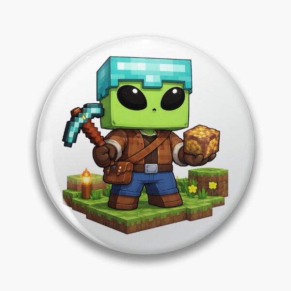 Item preview, Cute Block Miner | Gaming Character designed and sold by fedetrev.
