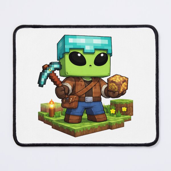 Item preview, Cute Block Miner | Gaming Character designed and sold by fedetrev.