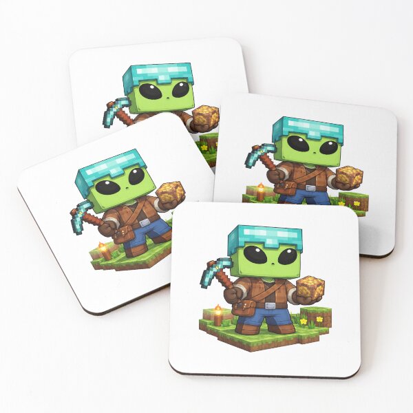 Item preview, Cute Block Miner | Gaming Character designed and sold by fedetrev.