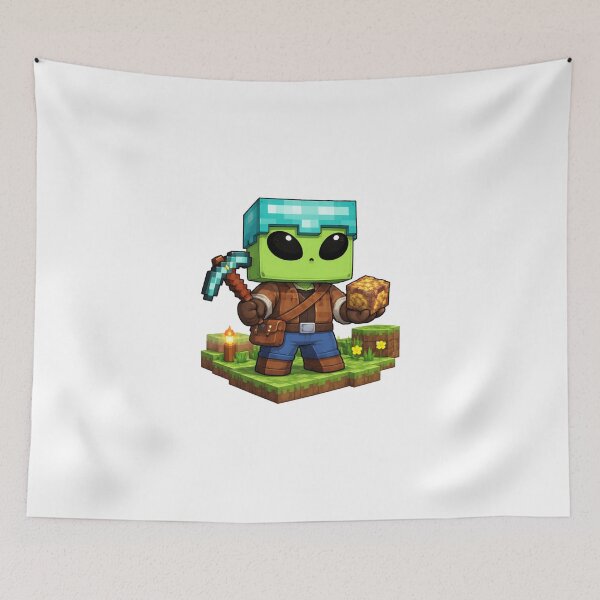 Item preview, Cute Block Miner | Gaming Character designed and sold by fedetrev.