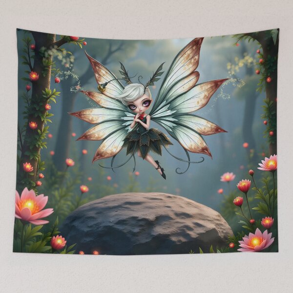 Item preview, Cute Fairy Guardian in Magical Forest  designed and sold by nicky2342.