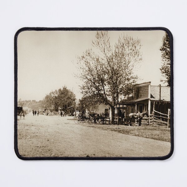 Item preview, Pozo California 1870s Saloon Street Historic Western Scene designed and sold by TheSoulOfArt.