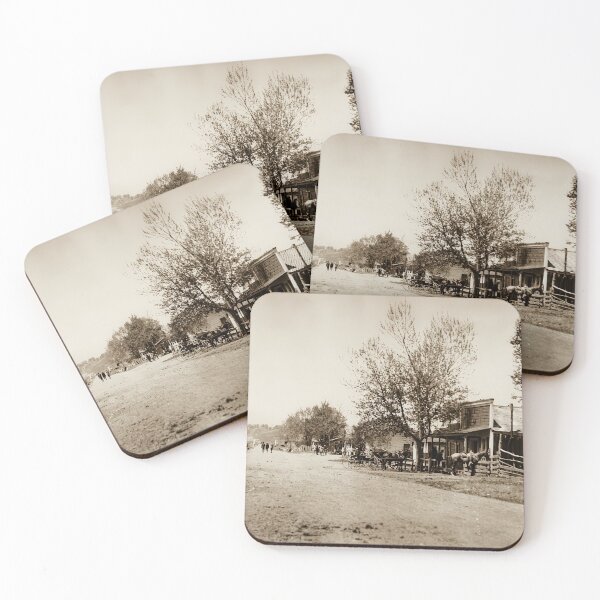 Item preview, Pozo California 1870s Saloon Street Historic Western Scene designed and sold by TheSoulOfArt.