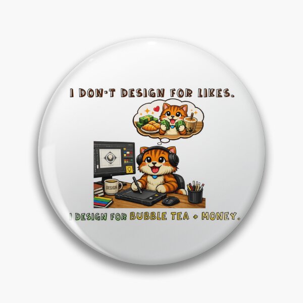 Item preview, Funny Grumpy Cat Designer - Dreaming of Boba Money designed and sold by Fateematon.