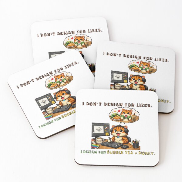 Item preview, Funny Grumpy Cat Designer - Dreaming of Boba Money designed and sold by Fateematon.