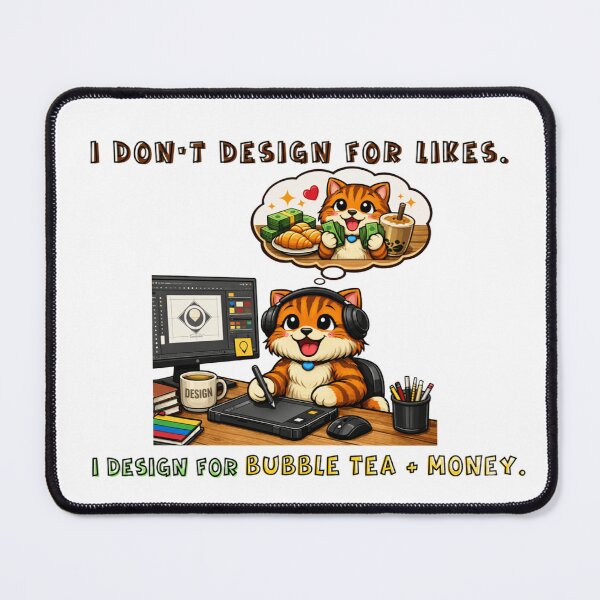 Item preview, Funny Grumpy Cat Designer - Dreaming of Boba Money designed and sold by Fateematon.