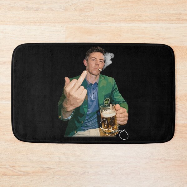 Item preview, Rory McIlroy smoking drink beer and middle finger photo designed and sold by AtanacioBridget.