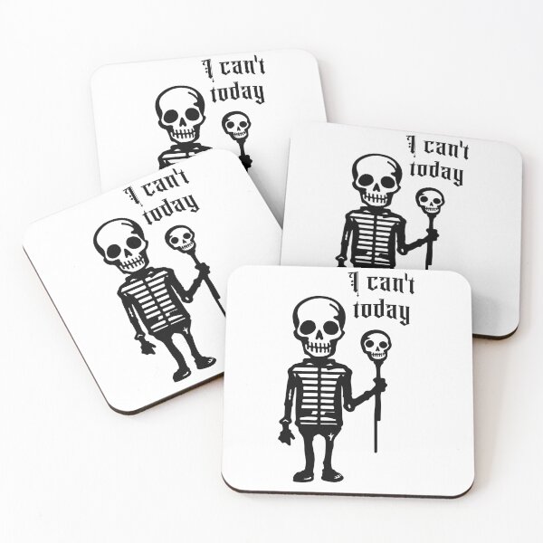 Item preview, Funny Chronic Illness Shirt I Can’t Today Skeleton Spoonie Humor Chronic Illness Humor Invisible Illness designed and sold by RealLifeMerchies.