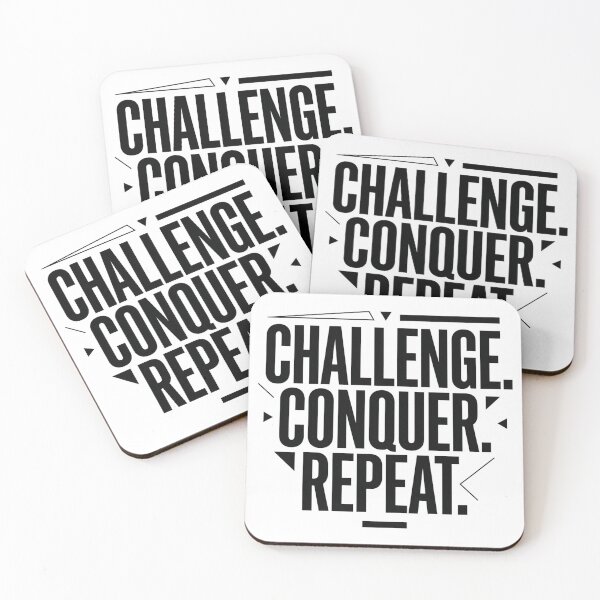 Item preview, Challenge Conquer Repeat Fitness Motivation for Gym & Lifting designed and sold by Urben Loop.
