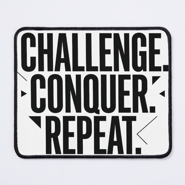 Item preview, Challenge Conquer Repeat Fitness Motivation for Gym & Lifting designed and sold by Urben Loop.