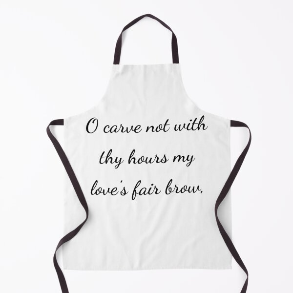 Item preview, "O carve not with thy hours my love's fair brow," - handwriting black designed and sold by ariksworld.