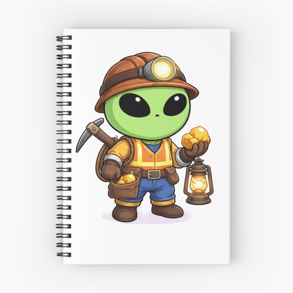 Item preview, Alien Miner Chibi | Gold Space Character designed and sold by fedetrev.