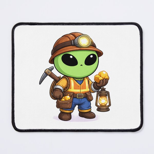 Item preview, Alien Miner Chibi | Gold Space Character designed and sold by fedetrev.
