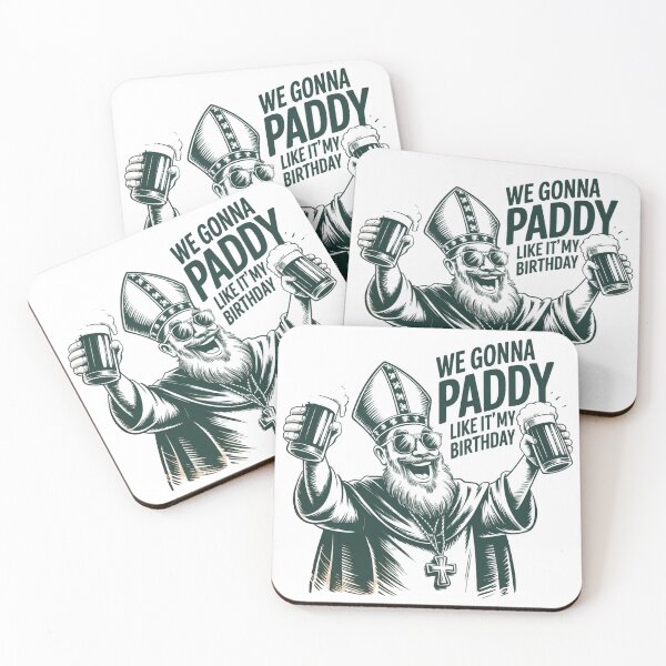 Item preview, Vintage Saint Patrick Sketch with Beer Toast designed and sold by Bloomkept.
