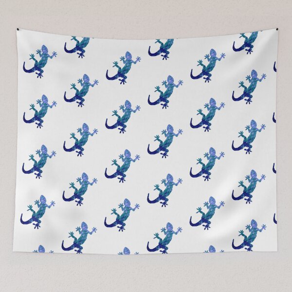 Item preview, Blue mosaic lizard designed and sold by bravoalpha.