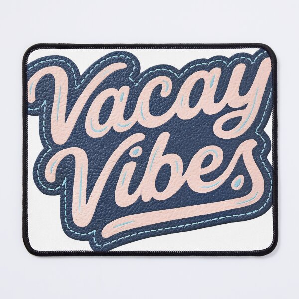 Item preview, Vacay Vibes Retro Embroidered Patch Aesthetic designed and sold by Moss and Moon Studio.