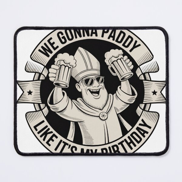 Item preview, Vintage Badge Saint Patrick Beer Toast Art designed and sold by Bloomkept.