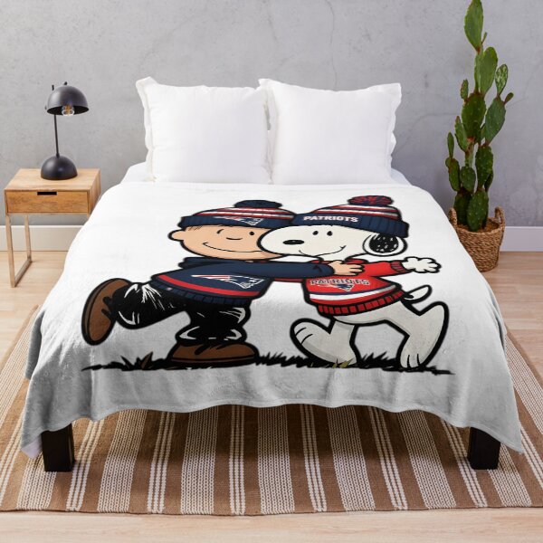 Item preview, Snoopy And Charlie Brown New England Patriots Game Day designed and sold by Morphologiona.