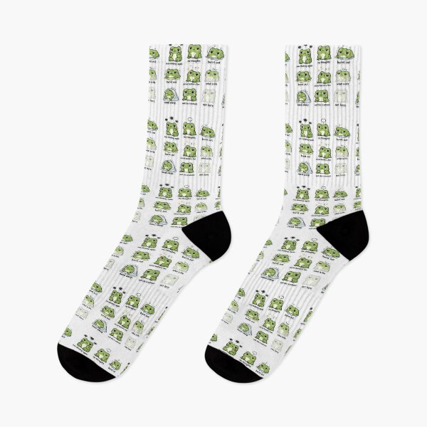 Item preview, Funny Frog Mood Sticker Set – Relatable Overthinking & Burnout Meme Stickers designed and sold by Qingtian814.