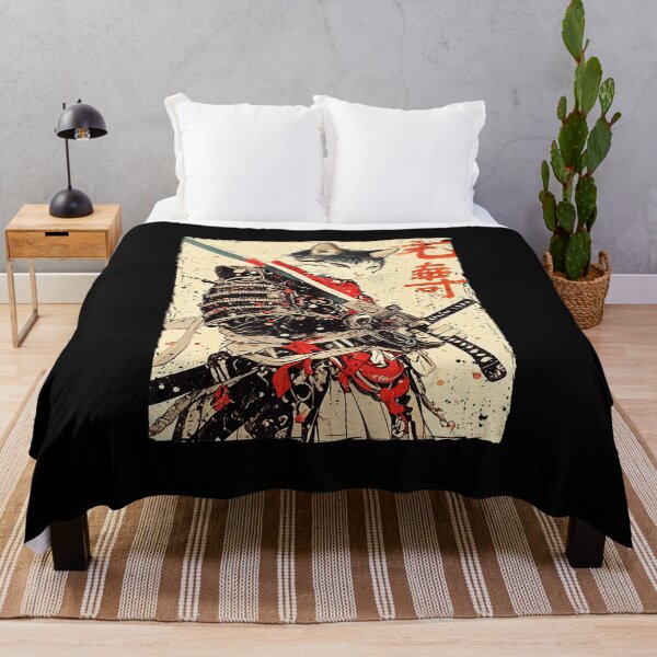 Item preview, Samurai Cat Warrior Ukiyo Ink Style Illustration designed and sold by titanlevi.