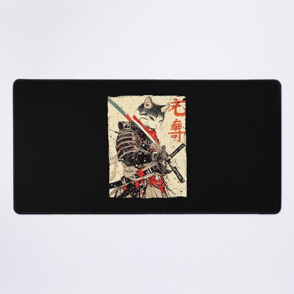 Item preview, Samurai Cat Warrior Ukiyo Ink Style Illustration designed and sold by titanlevi.