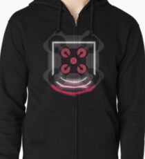 Glowing Echo Logo Zipped Hoodie