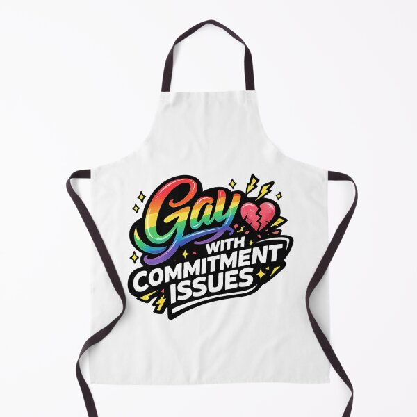 Item preview, Gay with Commitment Issues Broken Heart Pride Humor Queer Dating Reality designed and sold by Aryabek.
