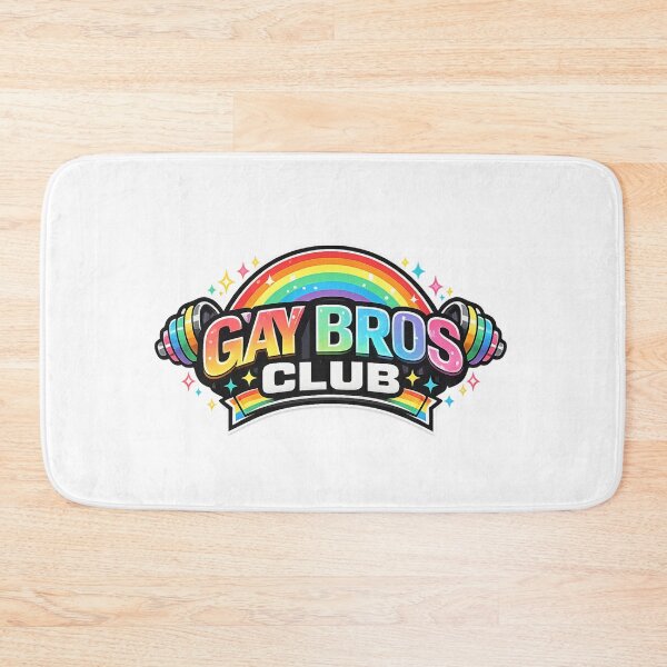 Item preview, Gay Bros Club Rainbow Gym Culture Pride Brotherhood Fitness Humor designed and sold by Aryabek.