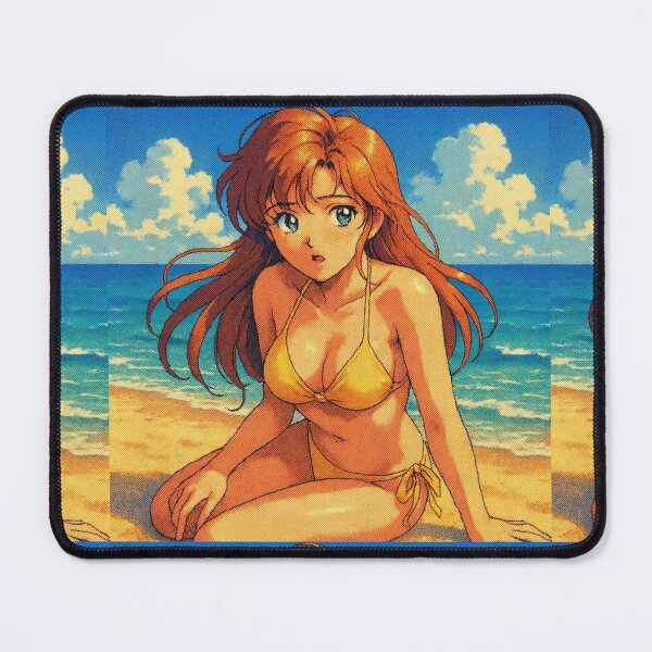 Item preview, Retro Anime Waifu – Beach Bikini 90s Aesthetic designed and sold by EchoWave11.