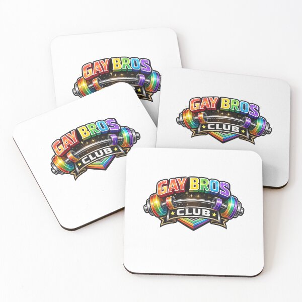 Item preview, Gay Bros Club Rainbow Barbell Pride Gym Strength Queer Fitness Community designed and sold by Aryabek.