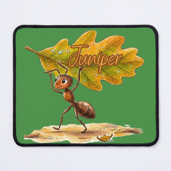 Item preview, Carrying Oak Leaf – Personalized Name Juniper Watercolor Art designed and sold by MBBialyPiksel.