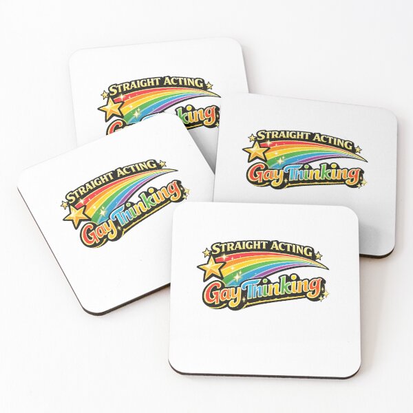 Item preview, Straight Acting Gay Thinking Rainbow Pride Humor Queer Identity Contrast designed and sold by Aryabek.