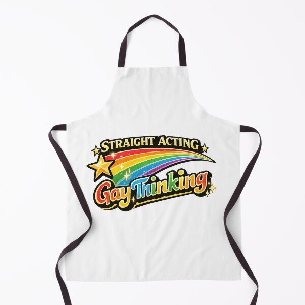 Item preview, Straight Acting Gay Thinking Rainbow Pride Humor Queer Identity Contrast designed and sold by Aryabek.