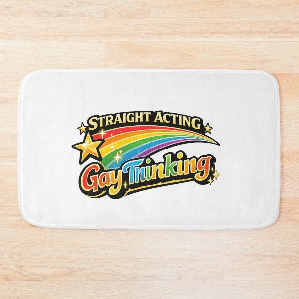 Item preview, Straight Acting Gay Thinking Rainbow Pride Humor Queer Identity Contrast designed and sold by Aryabek.
