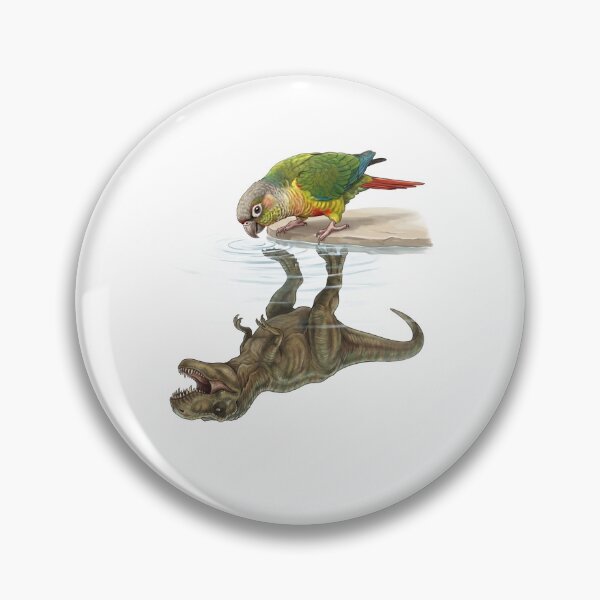 Item preview, Funny Green Cheek Conure Reflection T Rex Dinosaur Parrot Mom Dad Lover designed and sold by DoodleTortle.