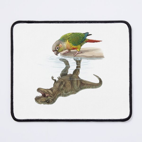Item preview, Funny Green Cheek Conure Reflection T Rex Dinosaur Parrot Mom Dad Lover designed and sold by DoodleTortle.