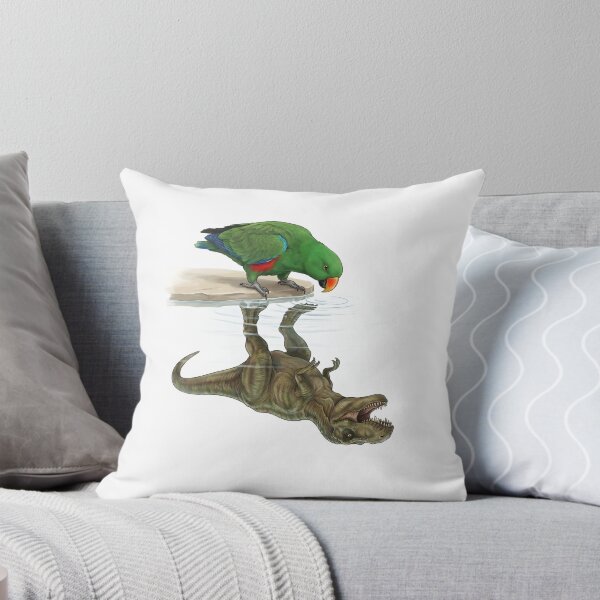 Item preview, Funny Green Eclectus Reflection T Rex Dinosaur Parrot Mom Dad Lover designed and sold by DoodleTortle.