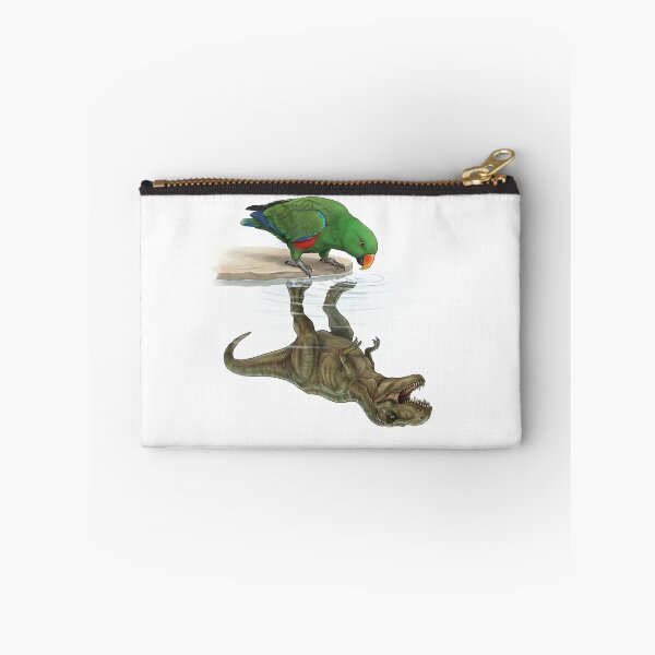 Item preview, Funny Green Eclectus Reflection T Rex Dinosaur Parrot Mom Dad Lover designed and sold by DoodleTortle.